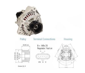 ALTERNADOR 24V 80AMP